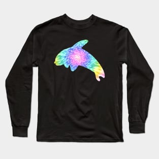 Orca Whale Tie Dye Long Sleeve T-Shirt